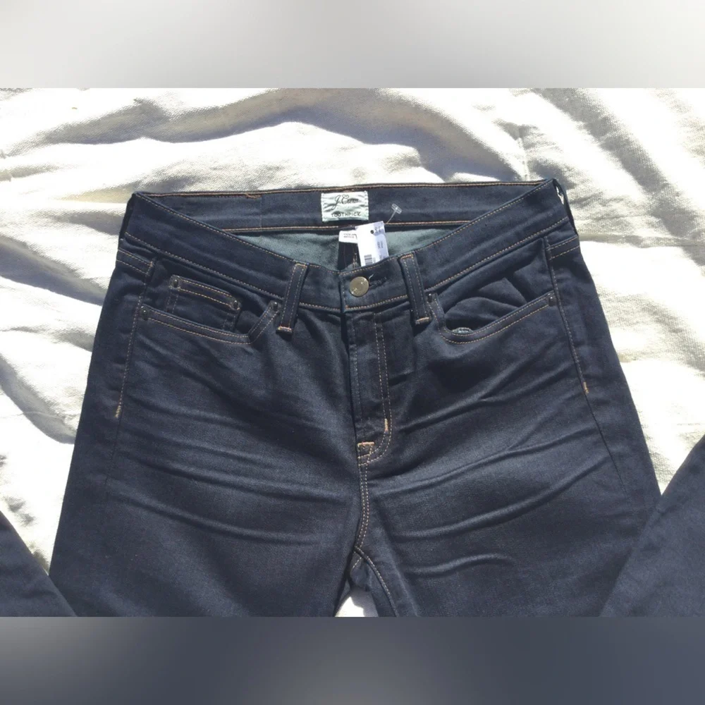 NWT New J.crew size 28 matchstick‎ jeans denim dark wash gorpcore boho 60s jcrew